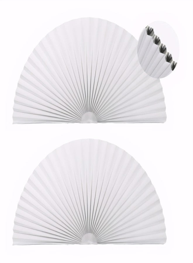 panthra 2 PCS Half Circle Window Shades, Arch Window Shade Blackout, Stick on Cellular Shades, No Drill, Easy Install, Suitable for All Windows(White) - Image 1